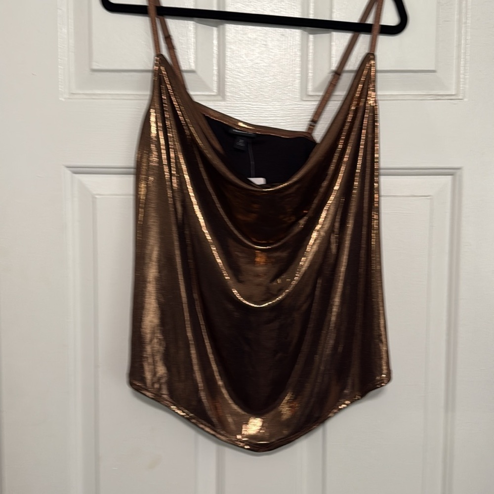 Torrid Metallic Black and Bronze Camisole